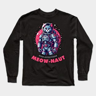 Meow-naut Star Adventures Long Sleeve T-Shirt